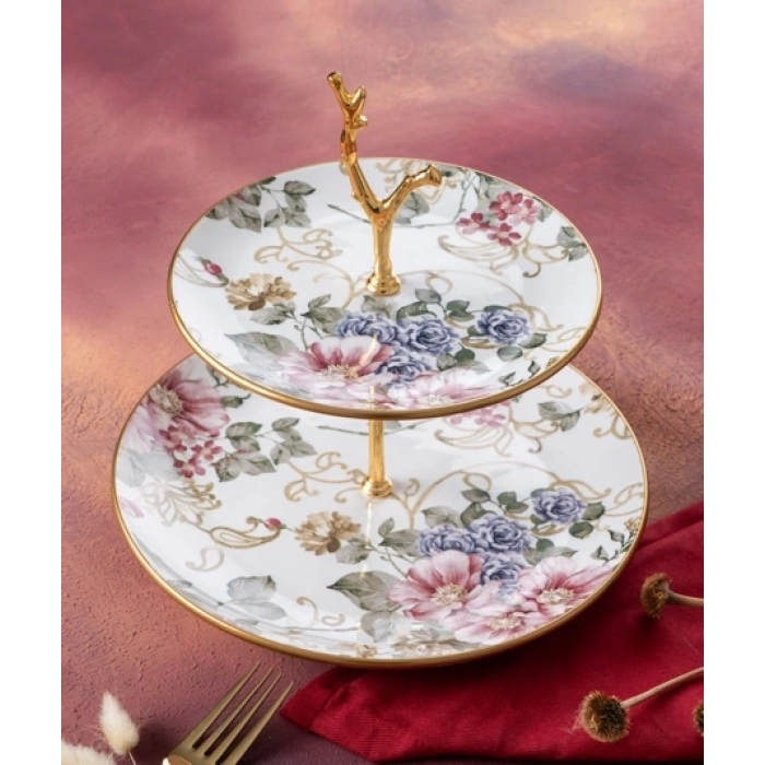 ROSA SERAMİK 2 KATLI KURABİYELİK