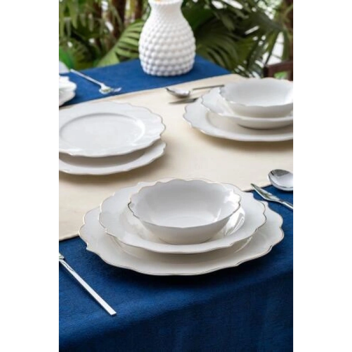Karmen 6 Kişilik 24 Parça Gold Yemek Takımı