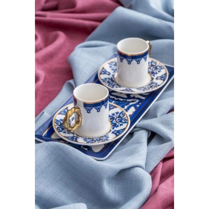 Francesca 2 Kişilik Porselen Kahve Fincanı Takımı - 90 ml