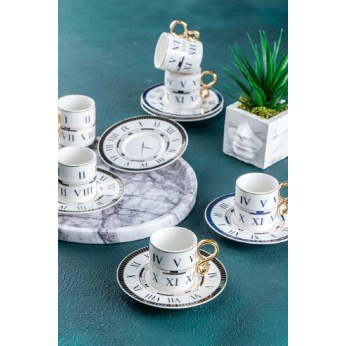 Timeless 6 Kişilik Kahve Fincanı Takımı - 90 ml