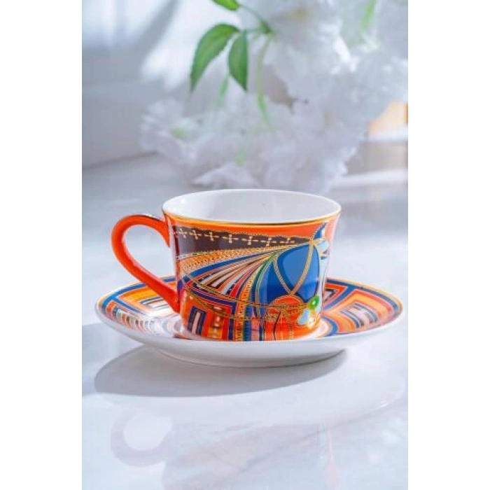 Ranger 6 Kişilik Porselen Kahve Fincanı Takımı - 200 ml