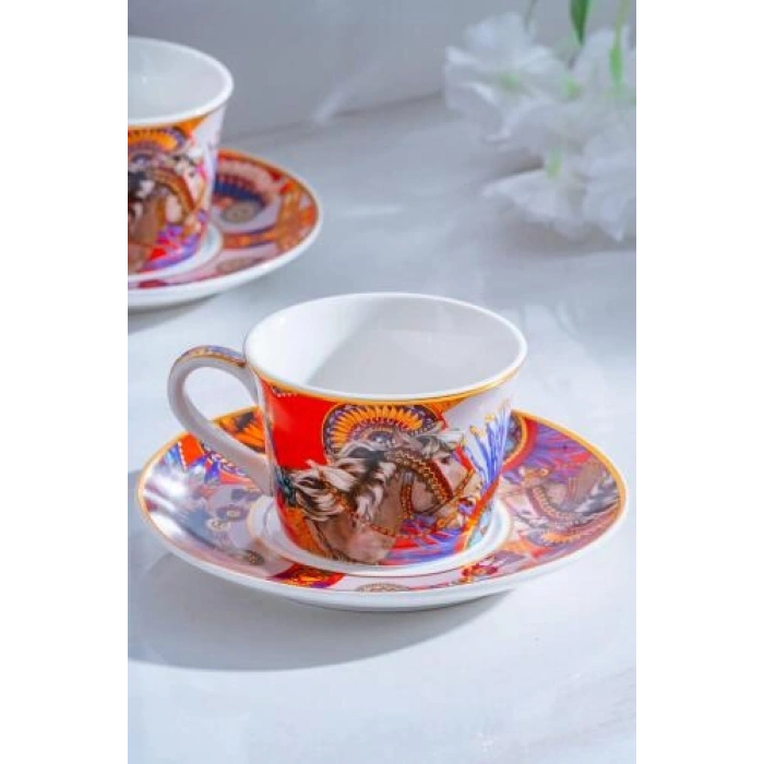 Whisper 6 Kişilik Porselen Kahve Fincanı Takımı - 200 ml