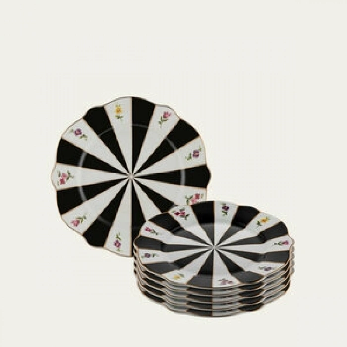 ACEM SİYAH TATLI TABAK 17 CM