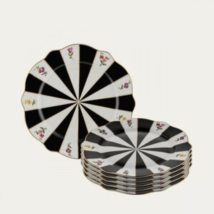 ACEM SİYAH PASTA TABAK 19,5 CM