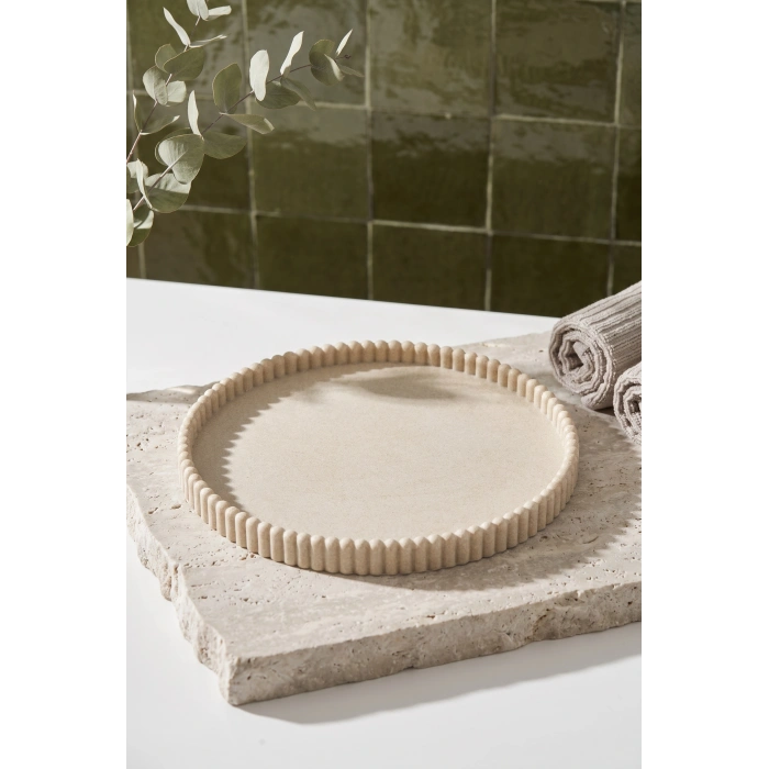 POLYRESIN YUVARLAK TEPSİ 23*2(H) CM