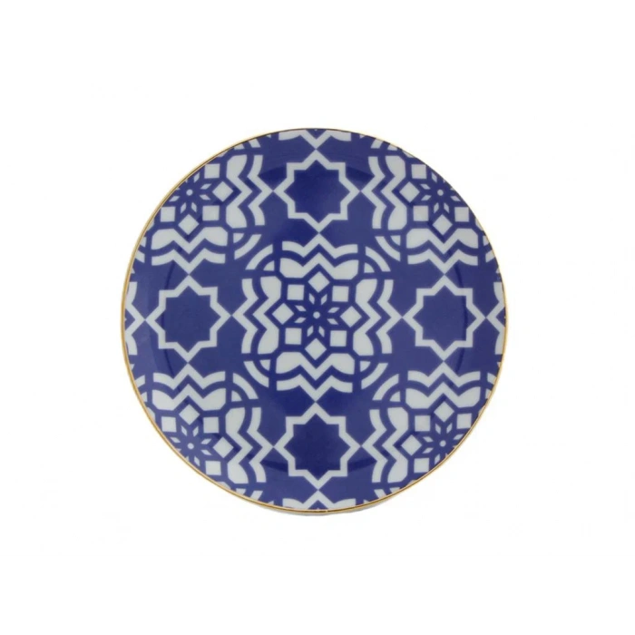 Porland Morocco Desen7 Mor Düz Tabak 17cm