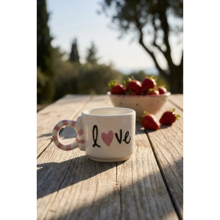 Valentine Love Porselen Kupa - 425 ml