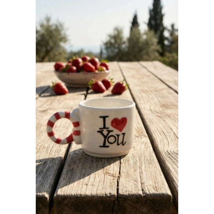 Valentine Love Porselen Kupa - 425 ml