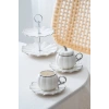 Betty 2 Kişilik Standlı Kahve Fincan Takımı Silver - 130 ml