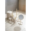 Laduree 9 Parça Banyo Seti Taş Görünümlü Krem