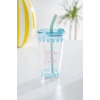 Vicenza Pipetli Cam Bardak Mavi - 400 ml