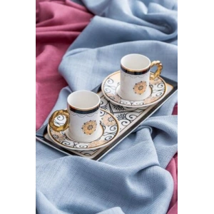 Francesca 2 Kişilik Porselen Kahve Fincanı Takımı - 90 ml