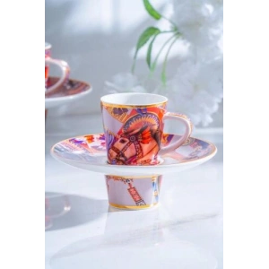 Whisper 6 Kişilik Porselen Kahve Fincanı Takımı - 90 ml