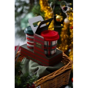 Santa 2 Kişilik Kapaklı Kupa Seti - 385 ml
