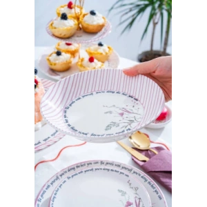 Laila 6 lı Çukur Yemek Tabağı - 19 cm