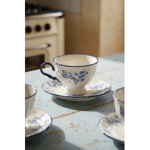 Vintage Garden 6 Kişilik Porselen Çay Fincan Takımı