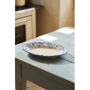 Vintage Garden Porselen Oval Tabak - 19 cm