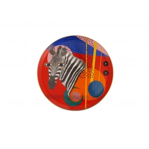 Wild Life Zebra Düz Tabak 28cm