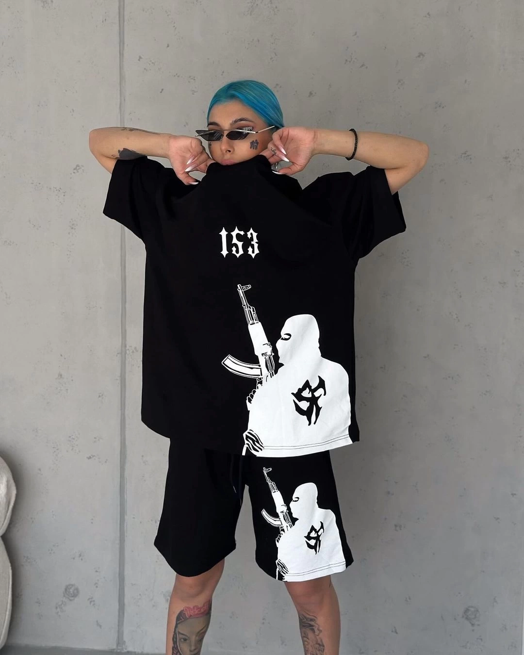 153 Unisex Şortlu Takım