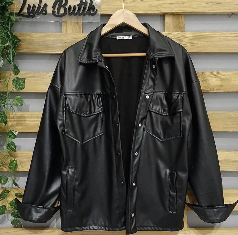 İçi Yünlü Unisex Deri Ceket