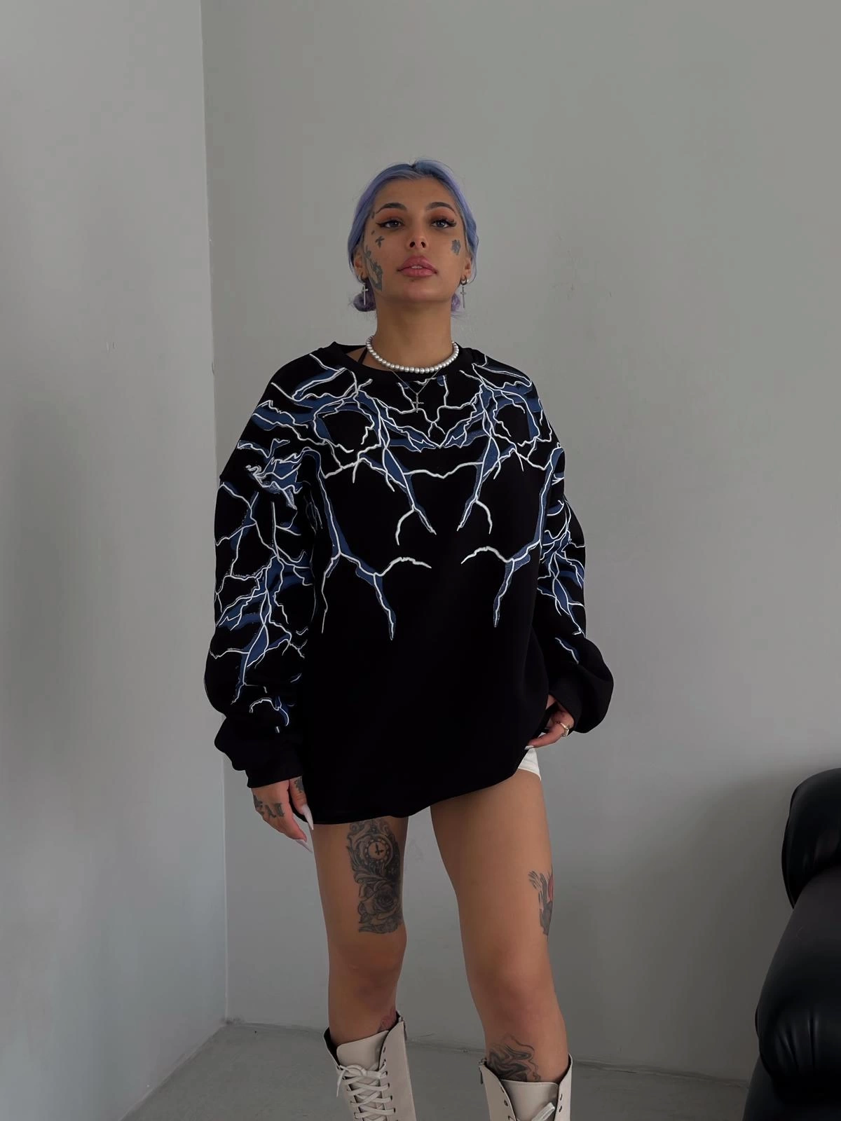 Yıldırım Unisex Oversize Sweatshirt