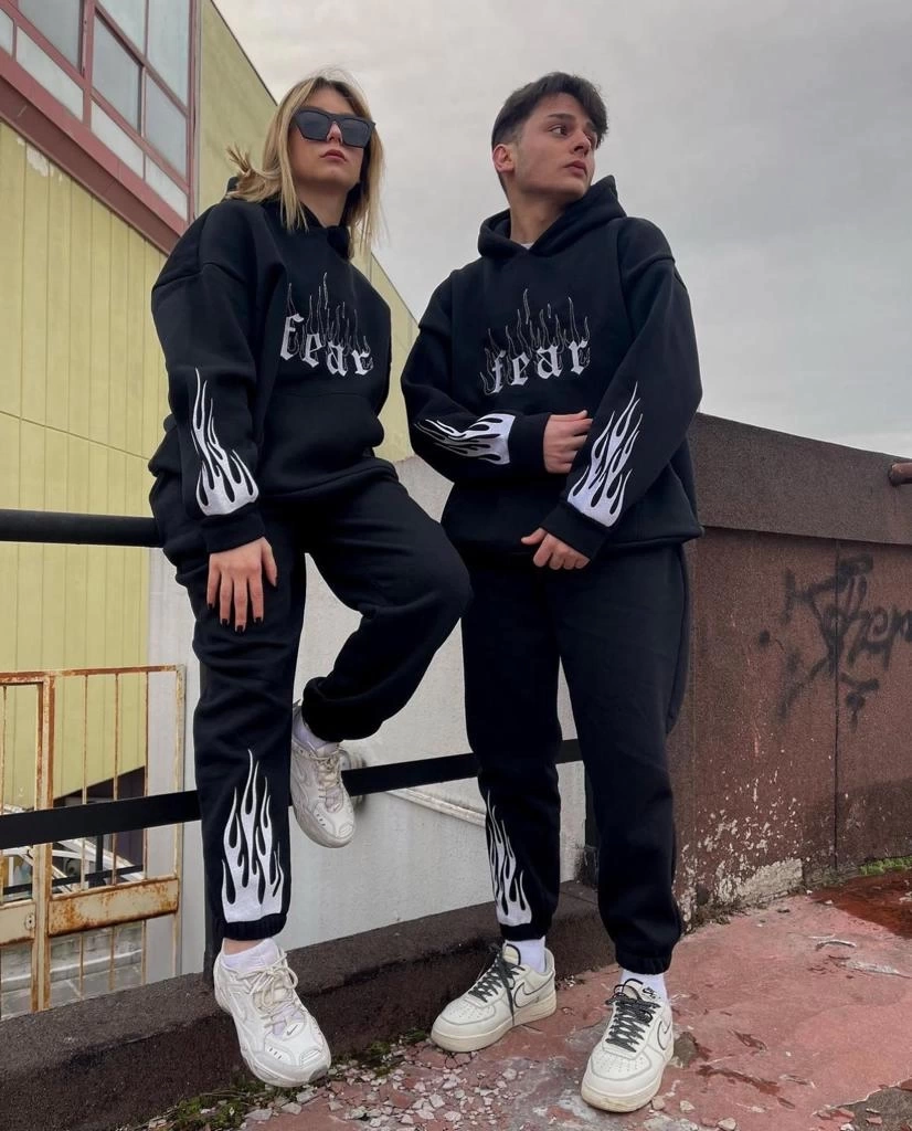 Fear Unisex Şardonlu Eşofman Takım