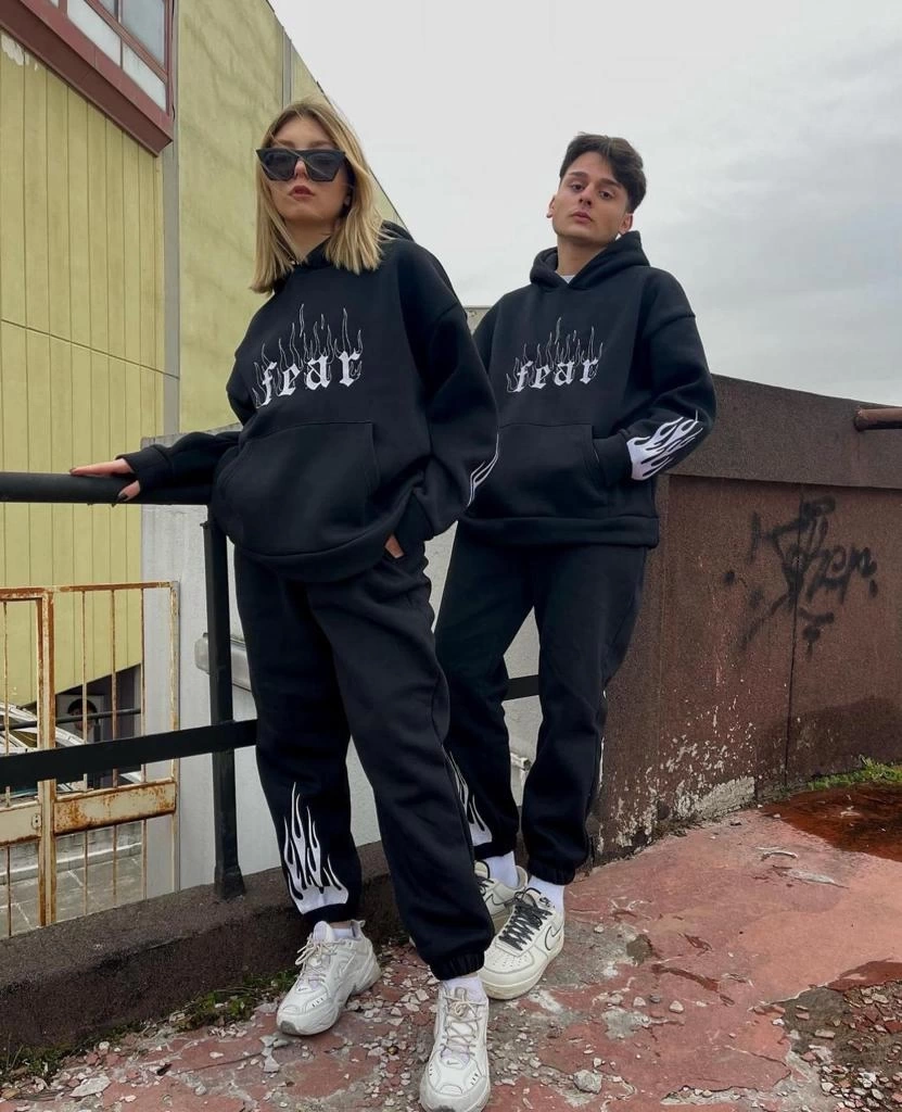 Fear Unisex Şardonlu Eşofman Takım
