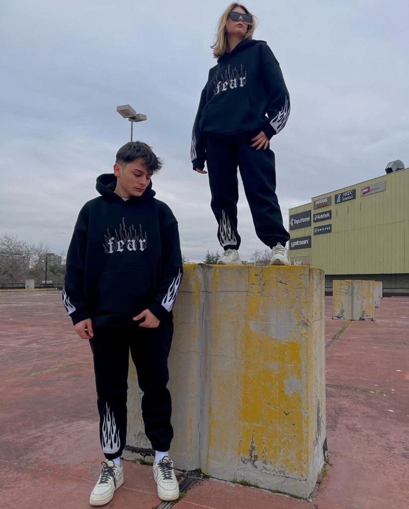 Fear Unisex Şardonlu Eşofman Takım