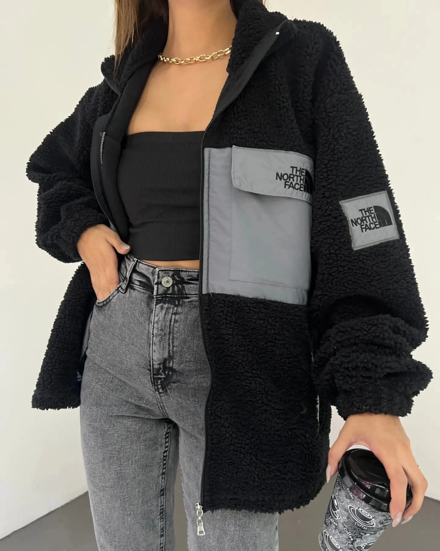 Nf Kuzu Peluş Unisex Ceket