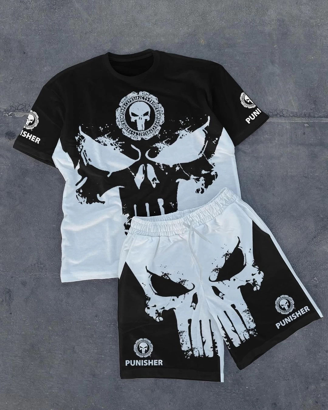 Punisher Unisex Şortlu Takım