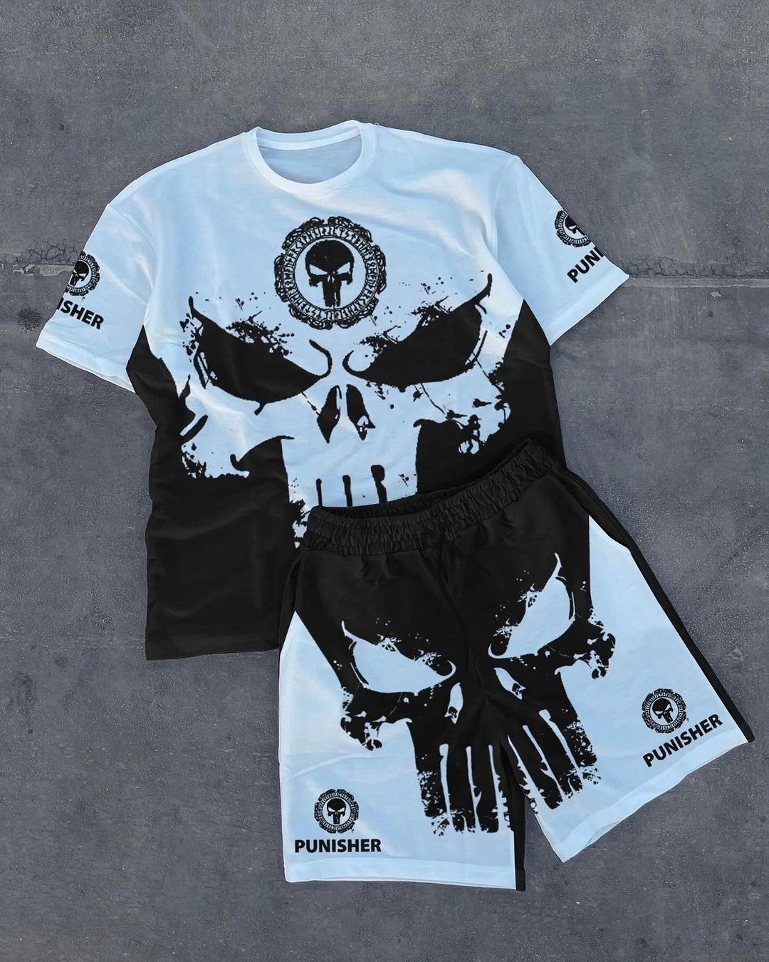 Punisher Unisex Şortlu Takım