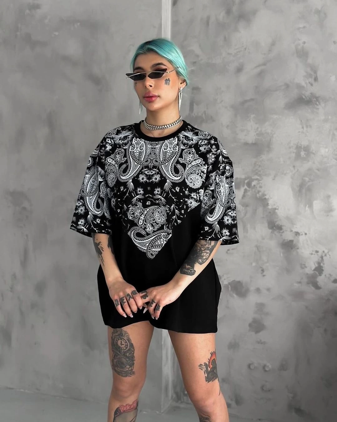 Bandanna Unisex Oversize Tshirt