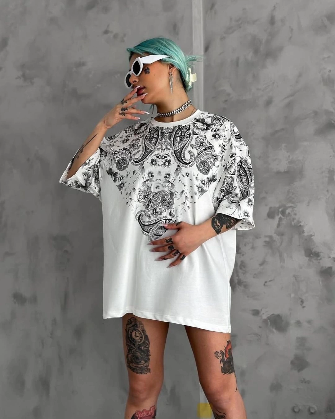 Bandanna Unisex Oversize Tshirt