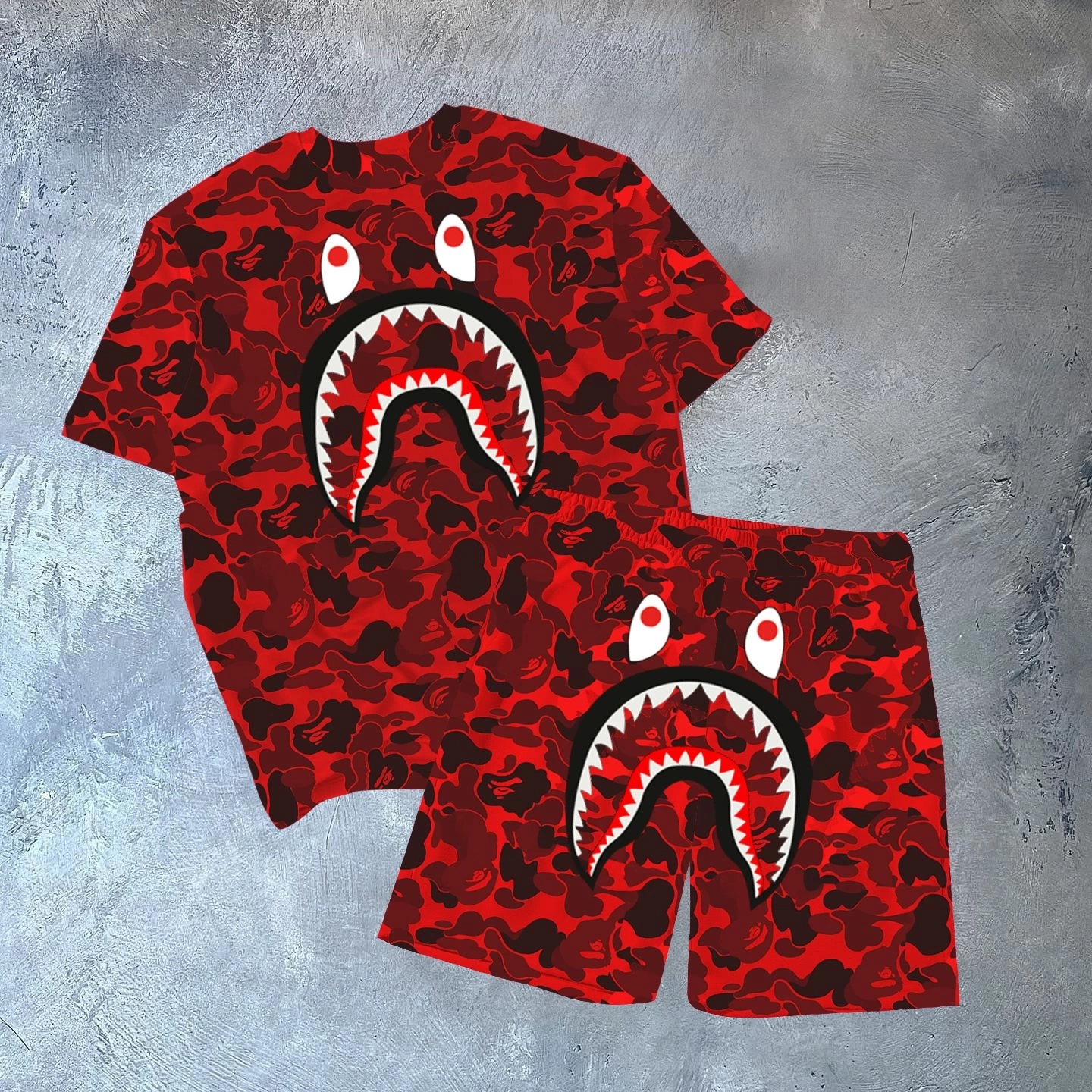 BAPE Unisex Şortlu Takım