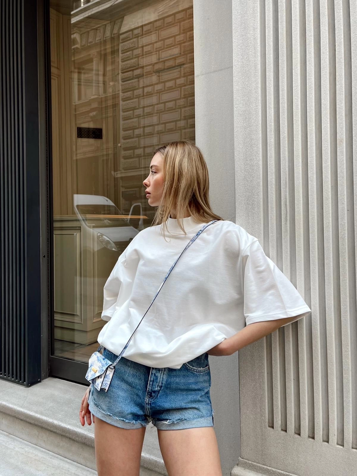 Dik Yaka Basic Unisex Tshirt