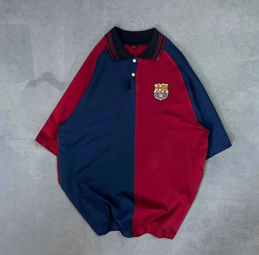 Efsane FCB Polo Yaka Unisex Oversize Tshirt