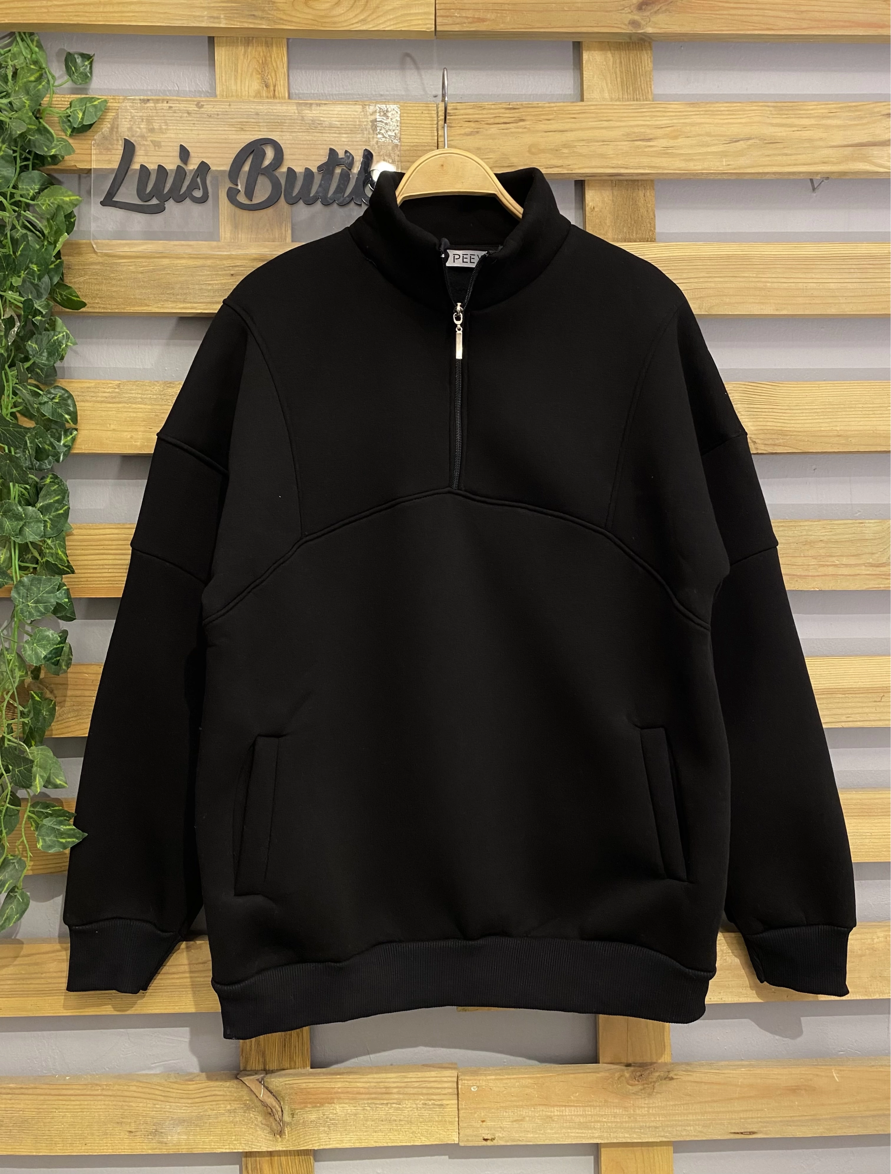 Fermuar Yaka Unisex Sweatshirt
