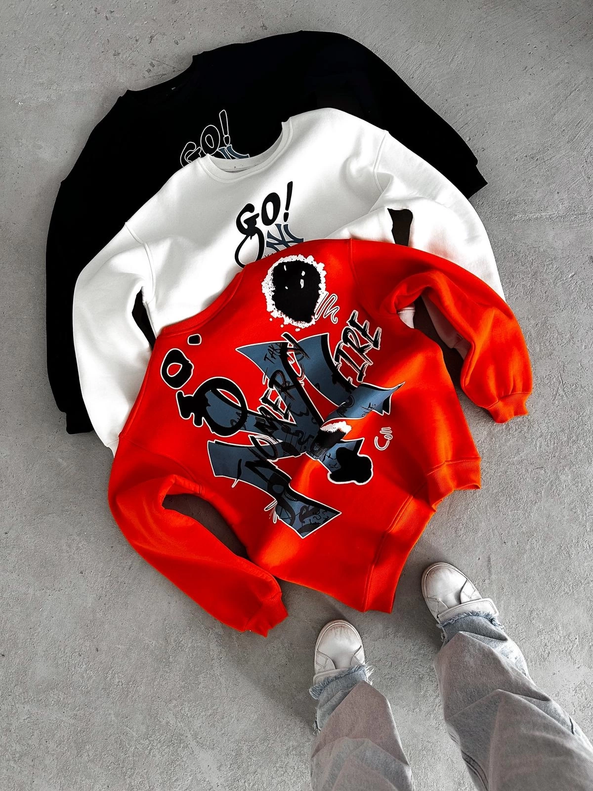 GO Şardonlu Unisex Sweatshirt