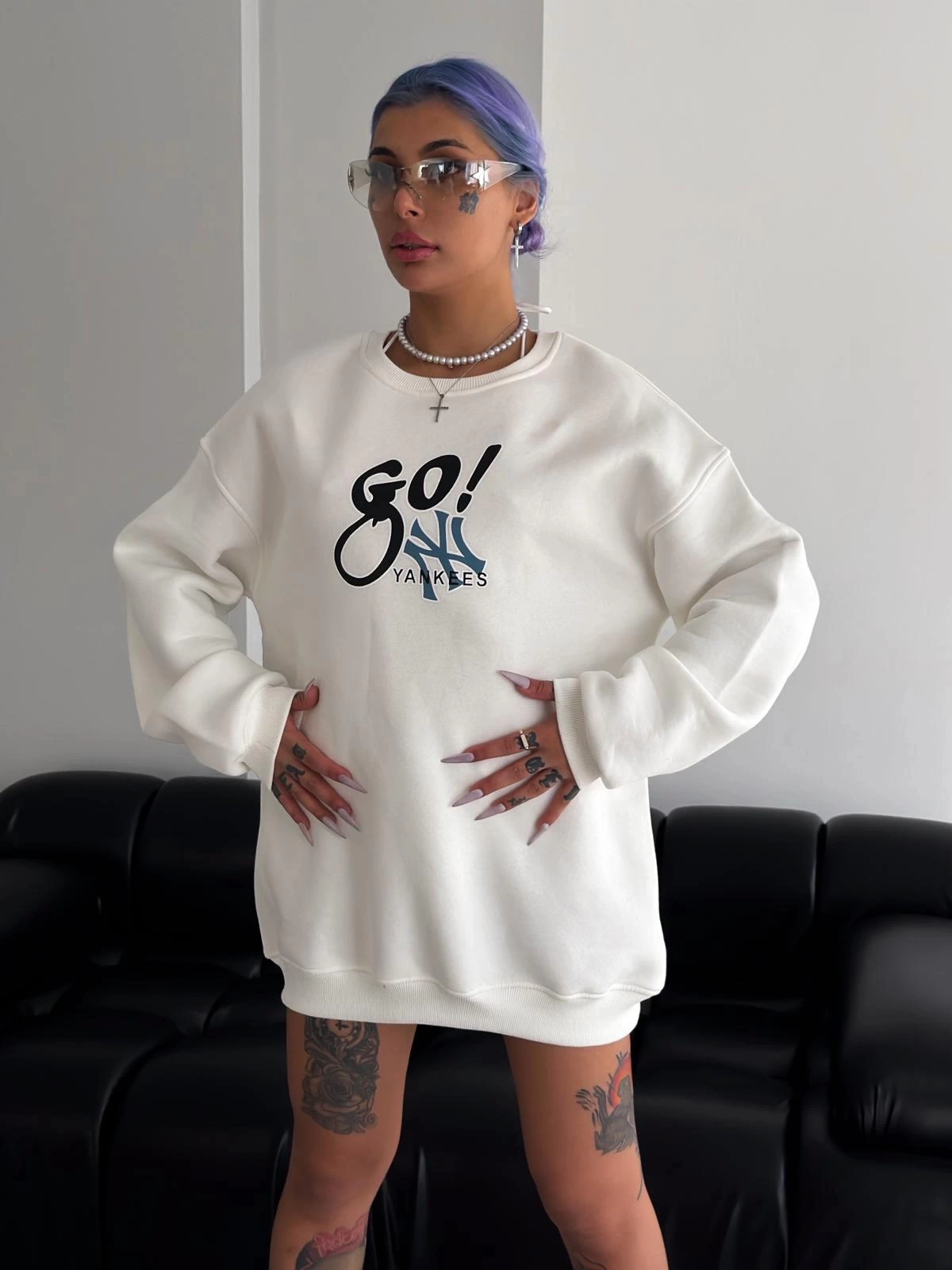 GO Şardonlu Unisex Sweatshirt