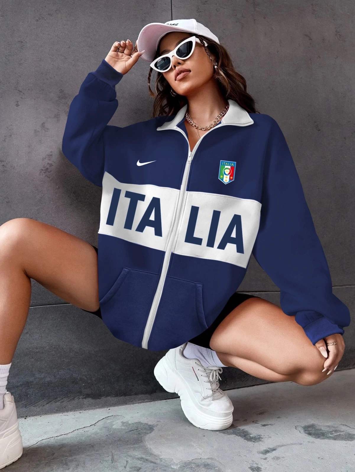 Italıa Unisex Şardonlu Hırka