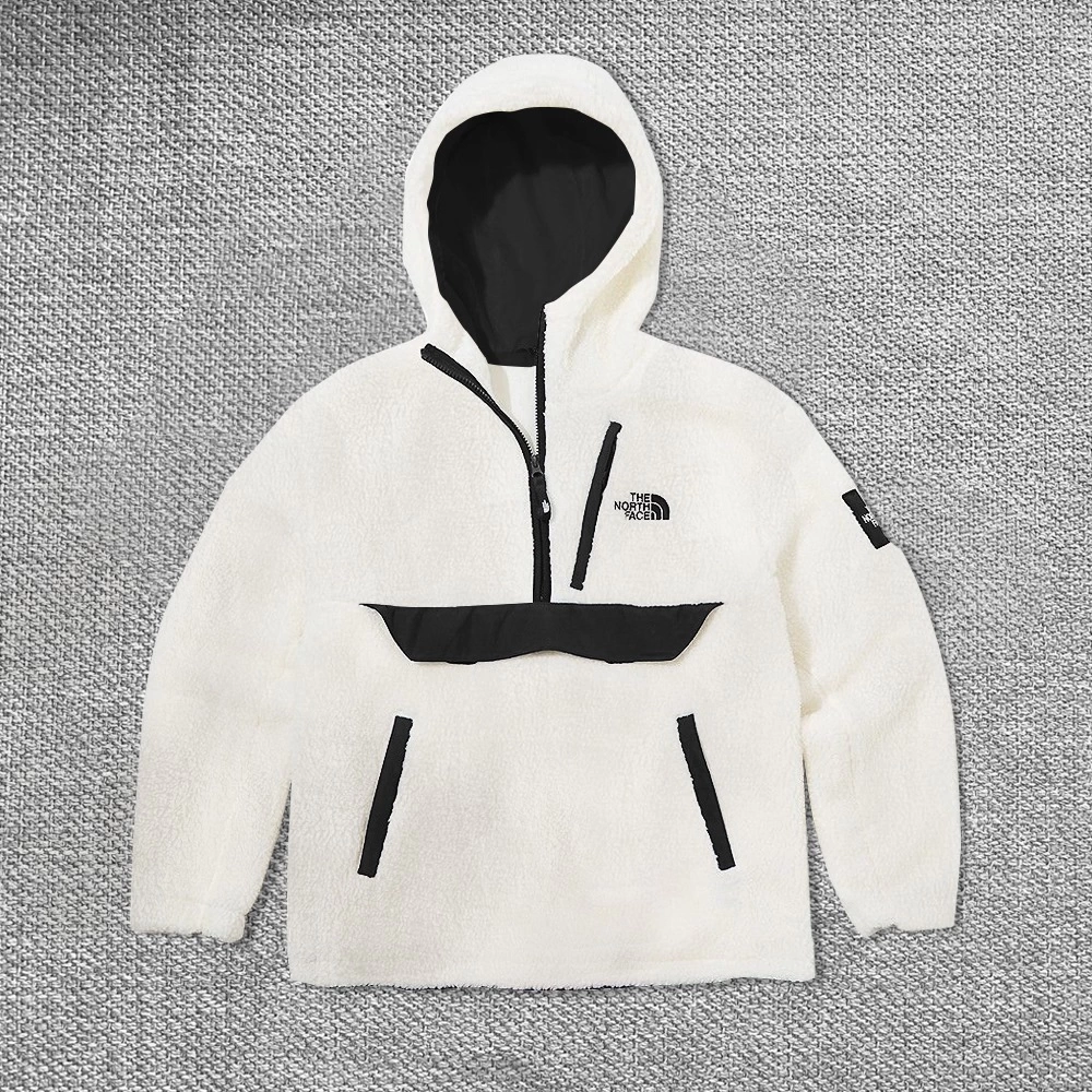 Kapüşonlu Kuzu Peluş Sweatshirt