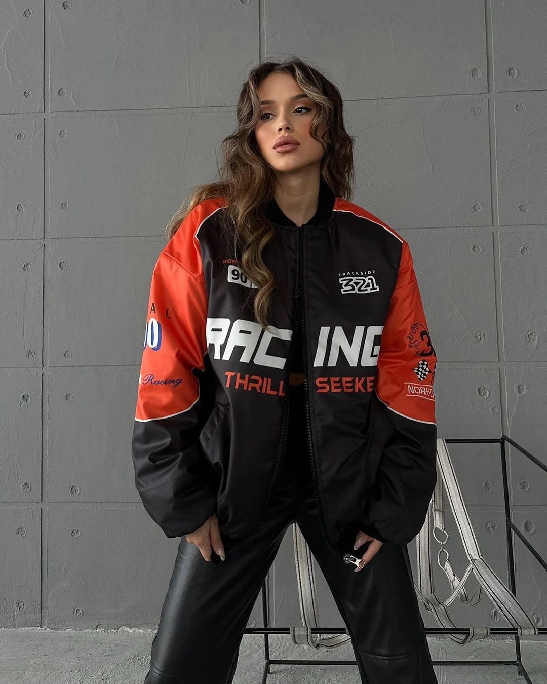 Racing Unisex Bomber Ceket