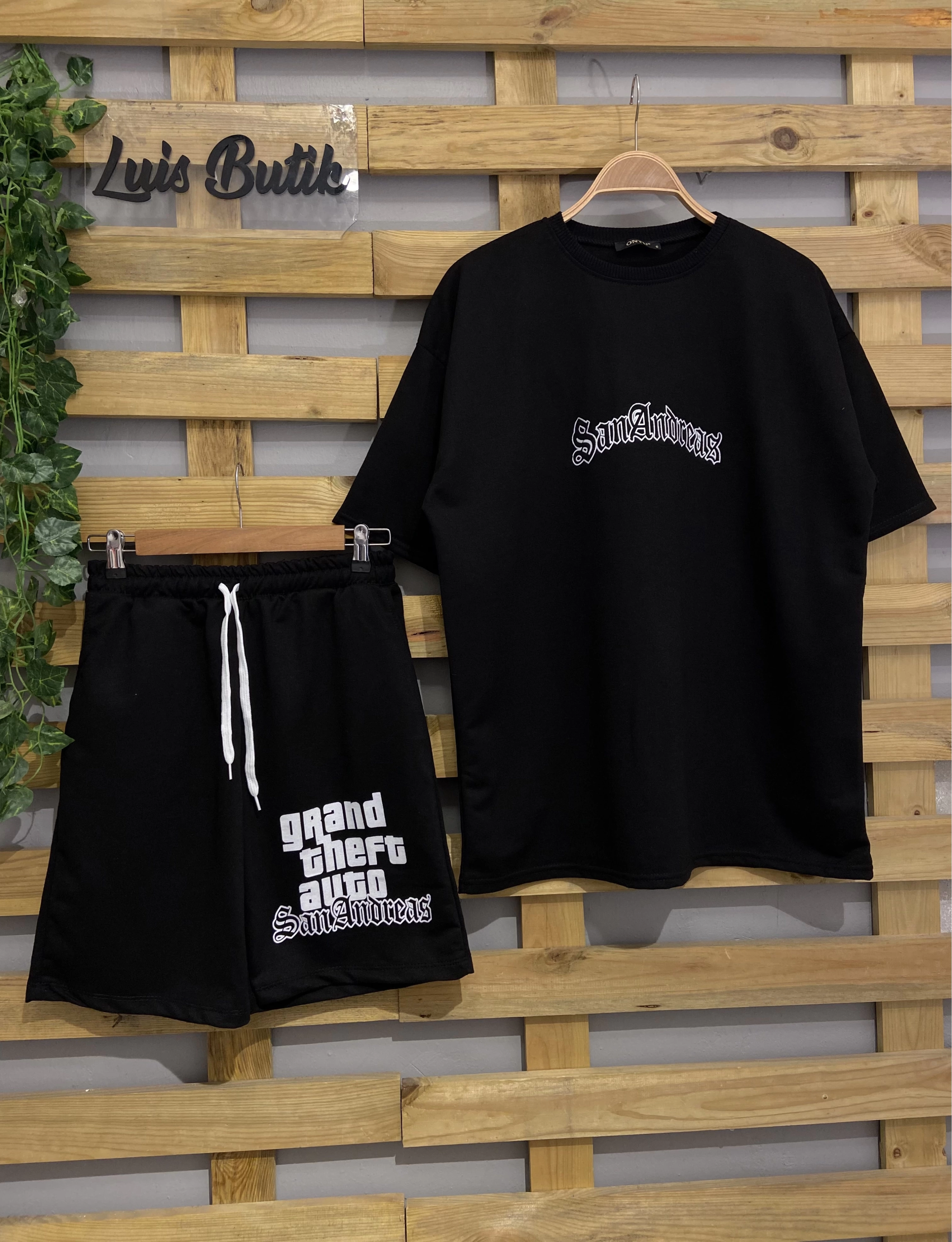San Andreas Unisex Şortlu Takım