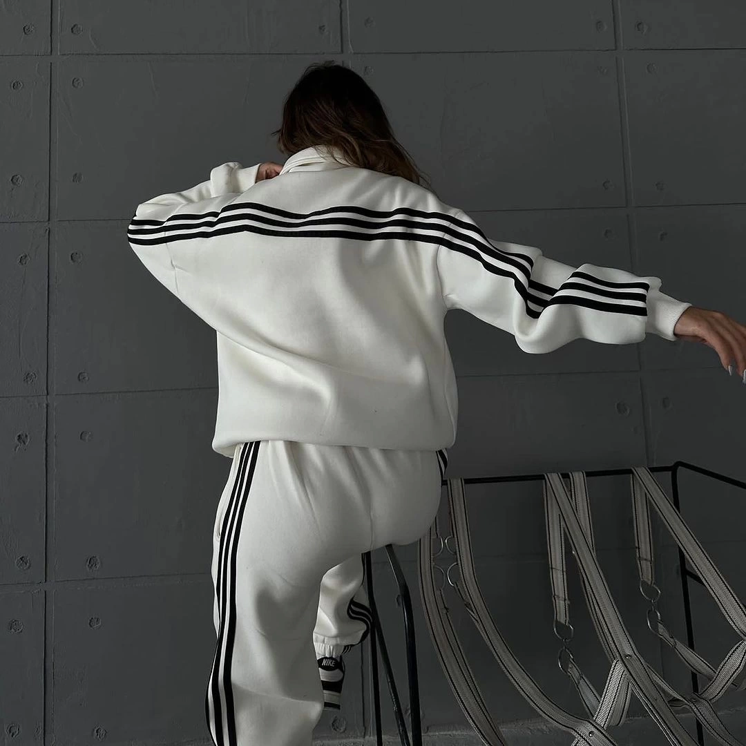 Şeritli Unisex Eşofman Takımı