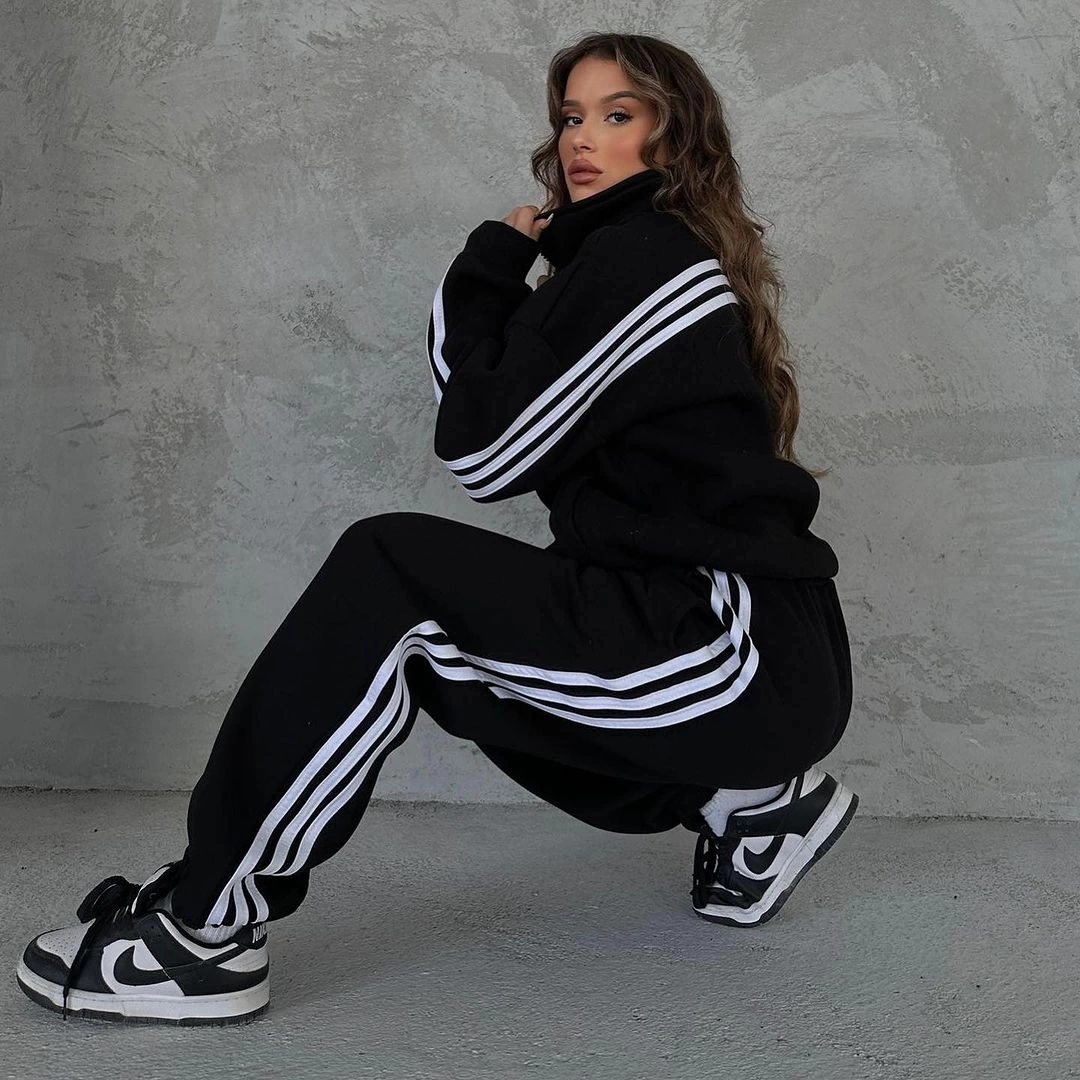 Şeritli Unisex Eşofman Takımı