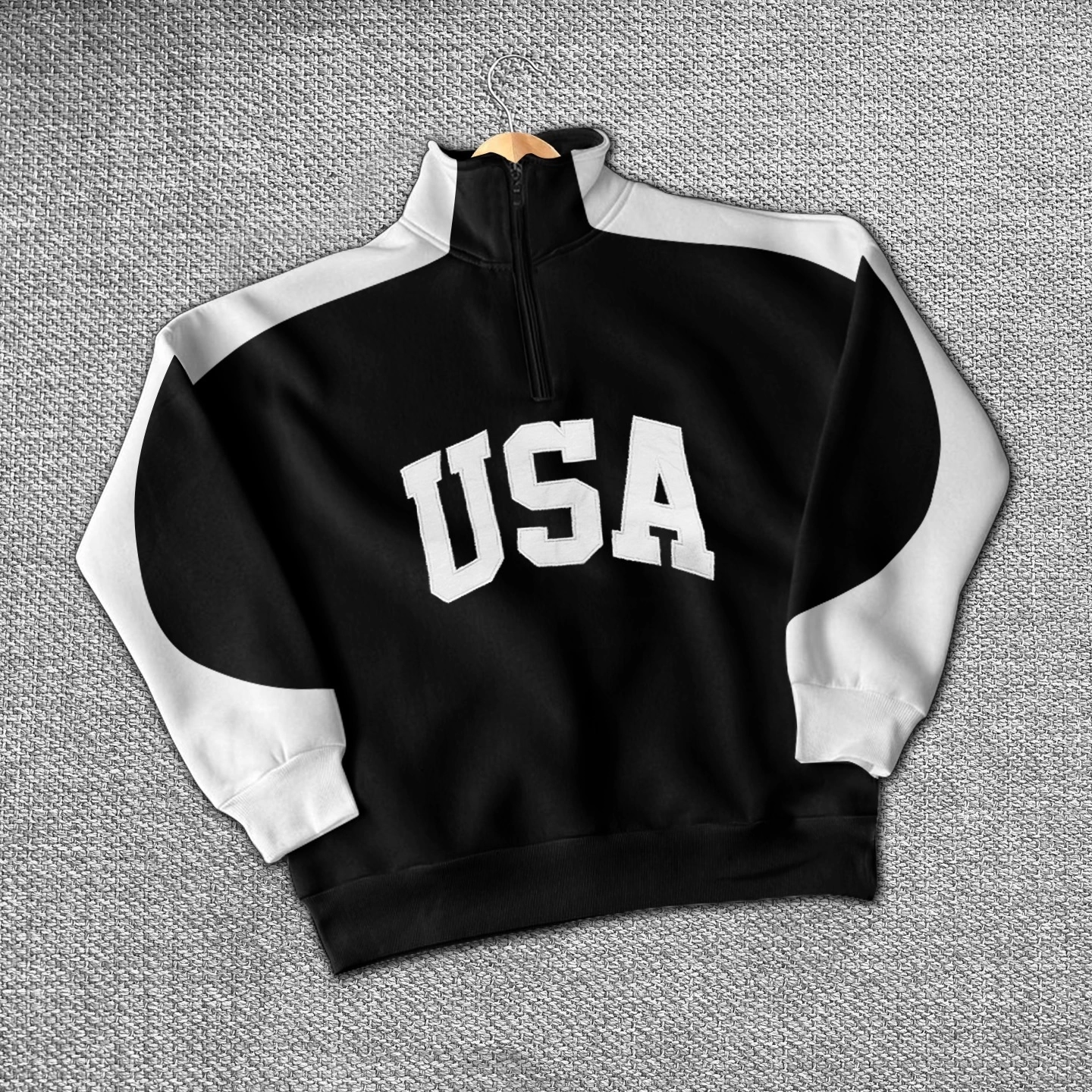 USA Şardonlu Unisex Sweatshirt
