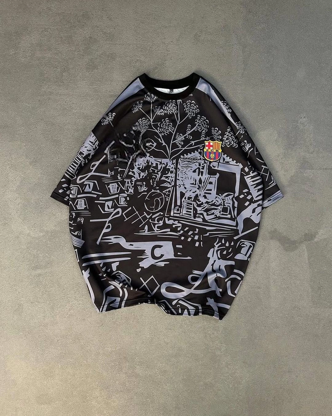 Yeni Sezon FCB Oversize Unisex Tshirt