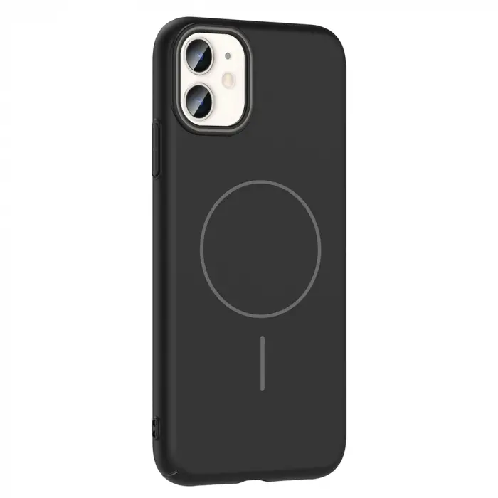 Apple iPhone 11 Kılıf M-safe Şarj Özellikli Zore Ruby Sert Kapak