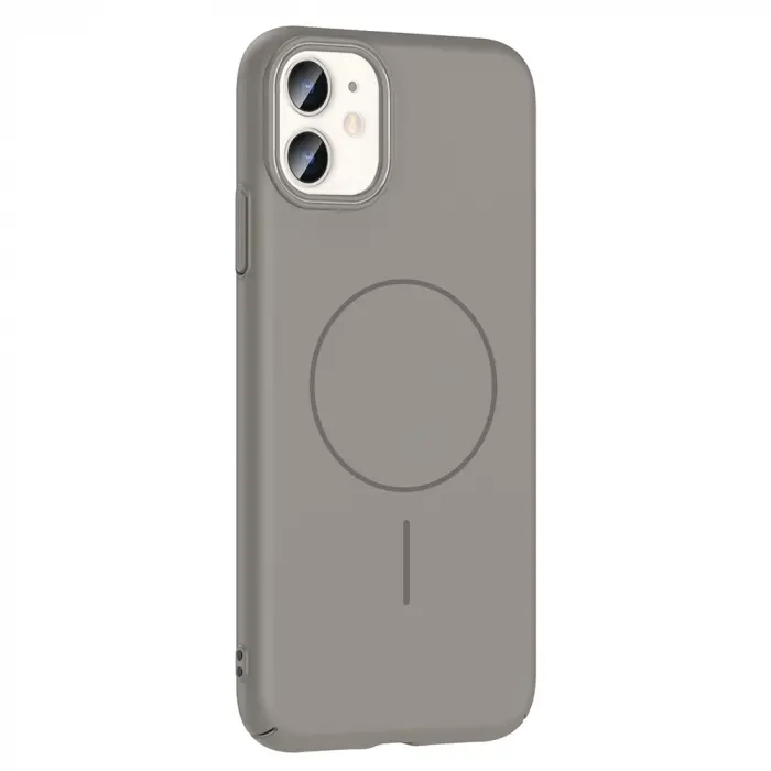 Apple iPhone 11 Kılıf M-safe Şarj Özellikli Zore Ruby Sert Kapak