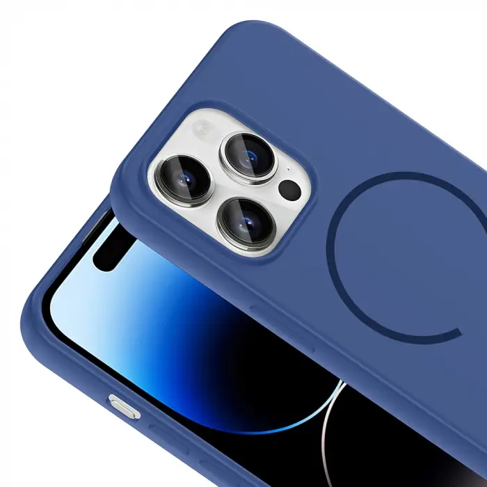 Apple iPhone 14 Pro Max Kılıf M-safe Şarj Özellikli Zore Meta Kapak